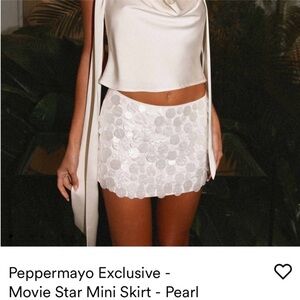 Peppermayo Pearl Mini Skirt NWT